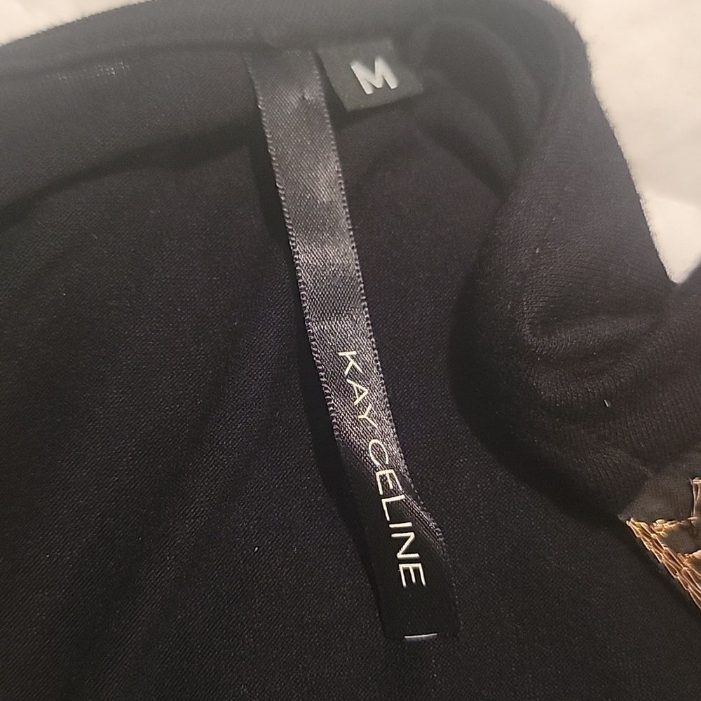 Kay Celine Embellished Black Women's Top Sz Med - Picture 10 of 10